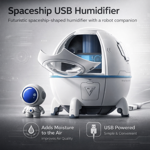 Raumluftbefeuchter mit spacigem Design für ein aromatischeres Zuhause